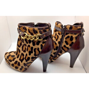 COACH Leopard 9.5 B Annabelle A7091 4"heel EUC